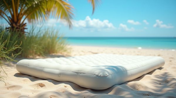 Un matelas de plage gonflable pour un confort optimal au bord de l'eau
